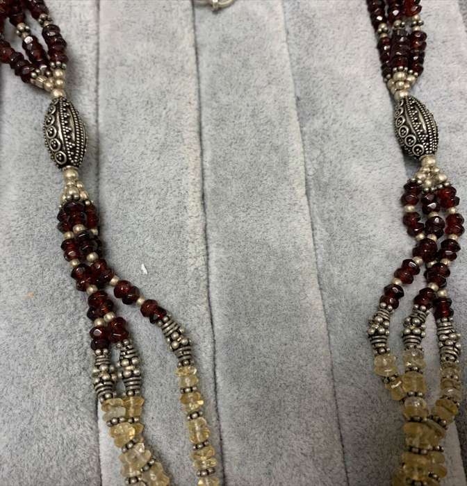 Silver Beaded Necklace