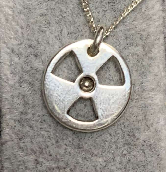 Silver Radioactive Necklace