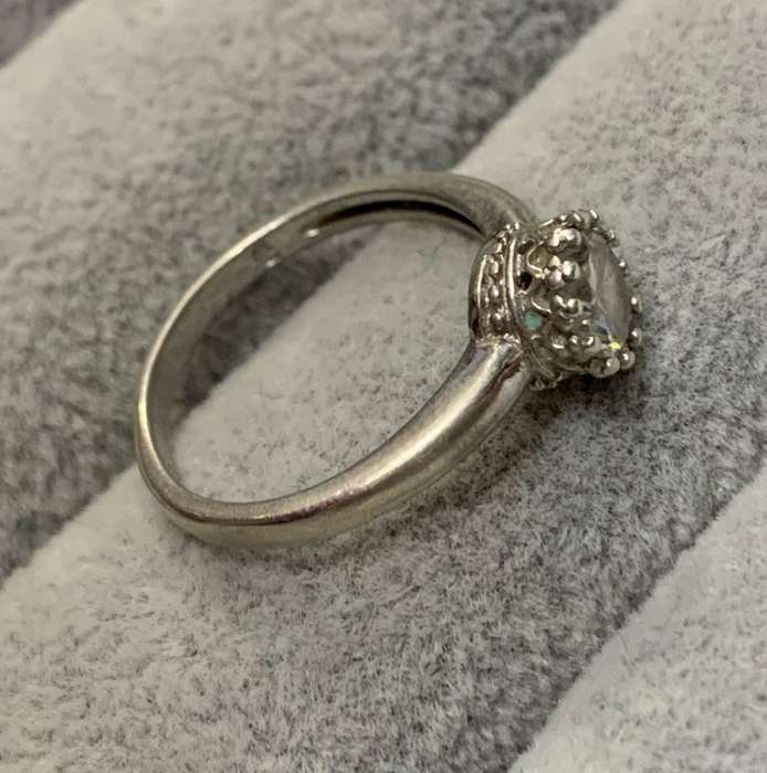 Silver Solitaire Ring