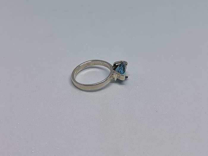 Silver Solitaire Ring