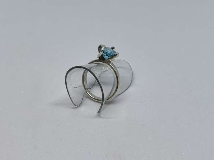 Silver Solitaire Ring