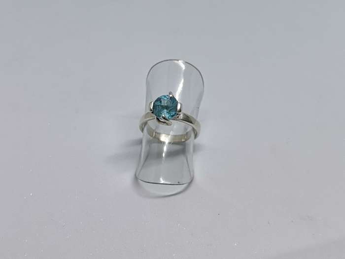 Silver Solitaire Ring