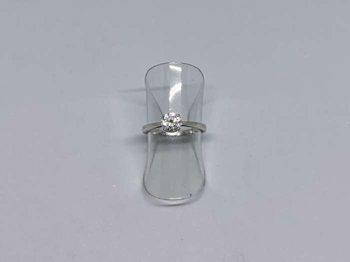 Silver Solitaire Ring
