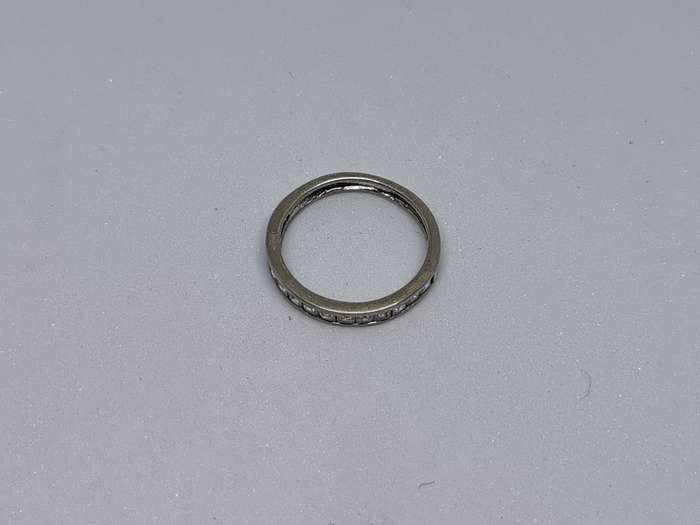 Silver Half-Eternity Ring