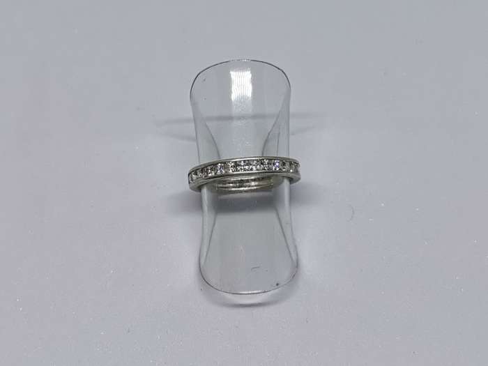 Silver Half-Eternity Ring