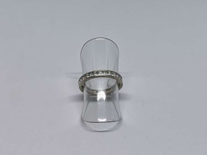 Silver Half-Eternity Ring