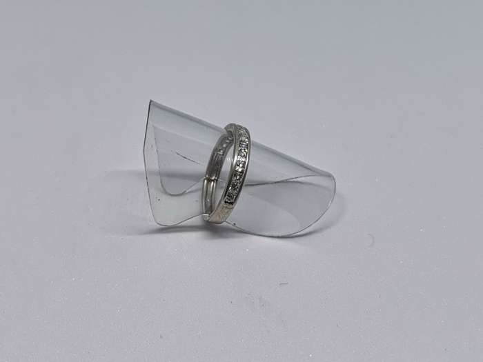 Silver Half-Eternity Ring