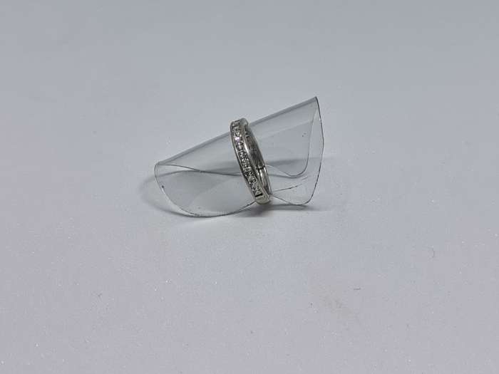Silver Half-Eternity Ring
