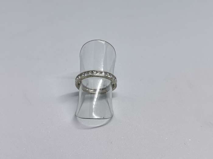 Silver Half-Eternity Ring