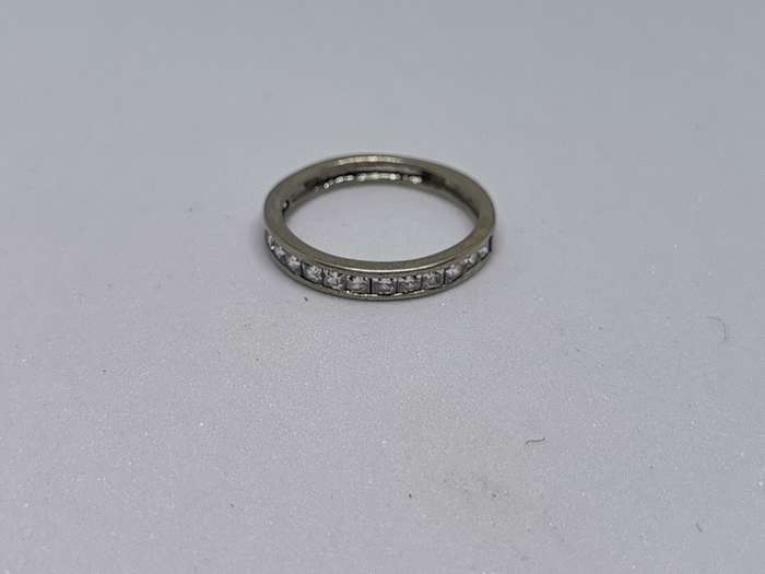 Silver Half-Eternity Ring