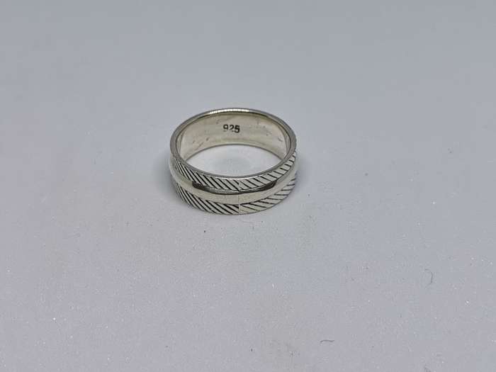 Patterned Silver Ring