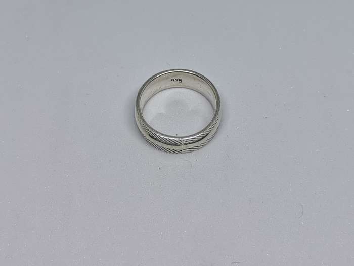Patterned Silver Ring