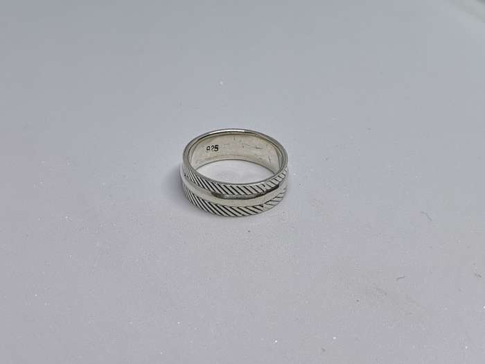 Patterned Silver Ring