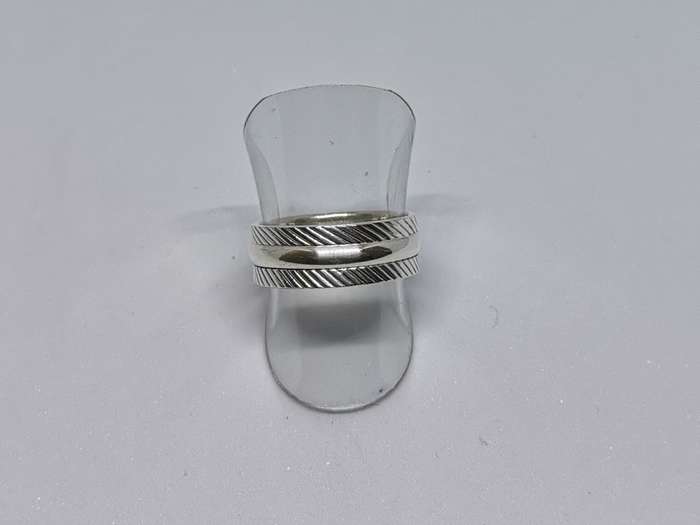Patterned Silver Ring