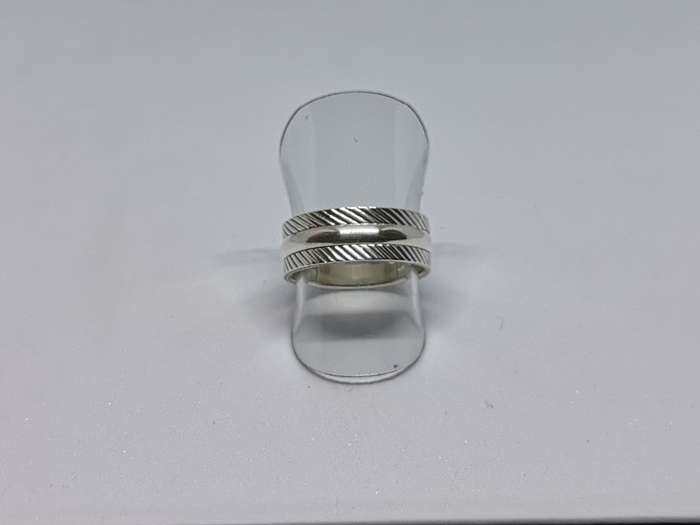 Patterned Silver Ring
