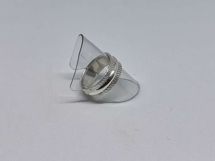 Patterned Silver Ring