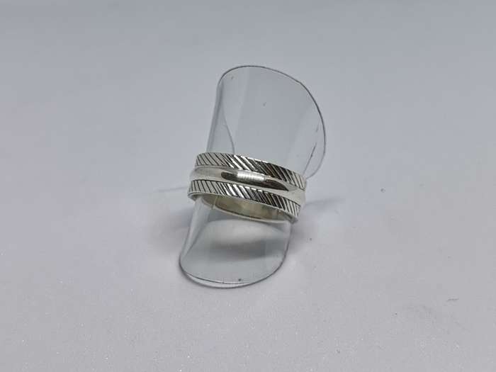 Patterned Silver Ring