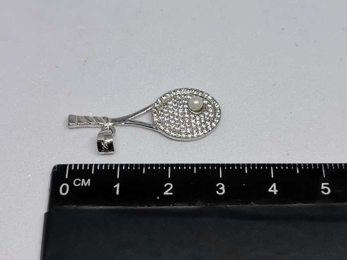 Silver Tennis Pendant