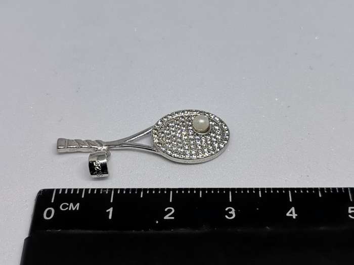 Silver Tennis Pendant