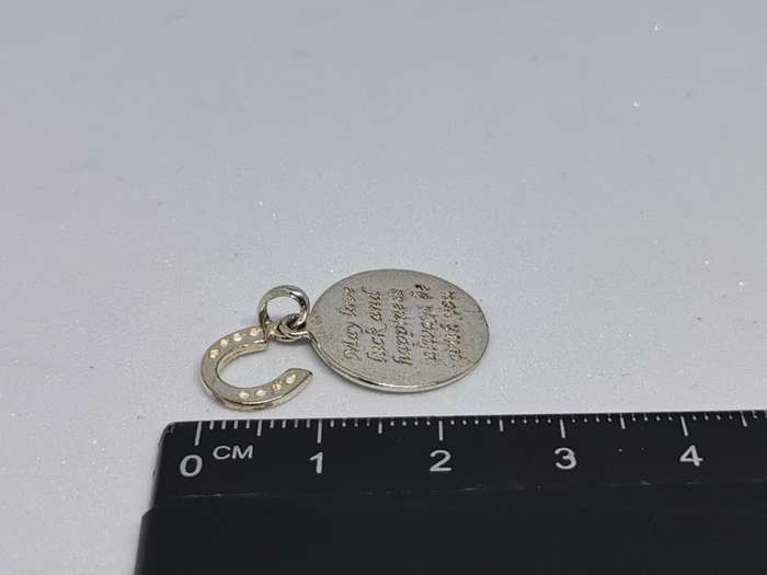 Silver Love Luck & Happiness Pendant