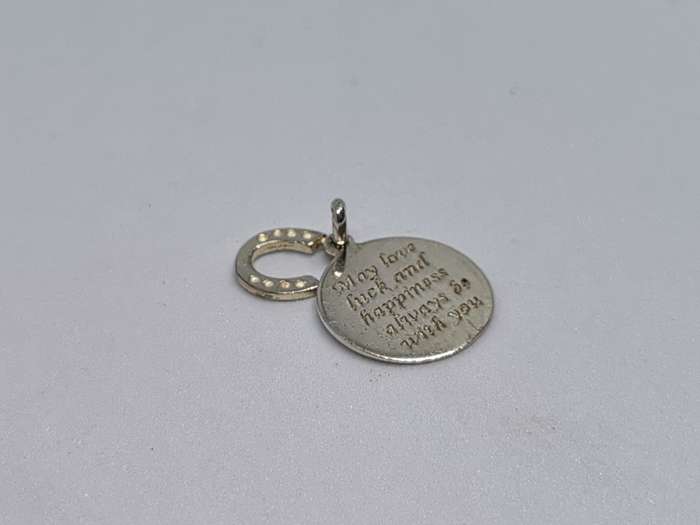 Silver Love Luck & Happiness Pendant