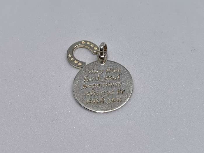 Silver Love Luck & Happiness Pendant