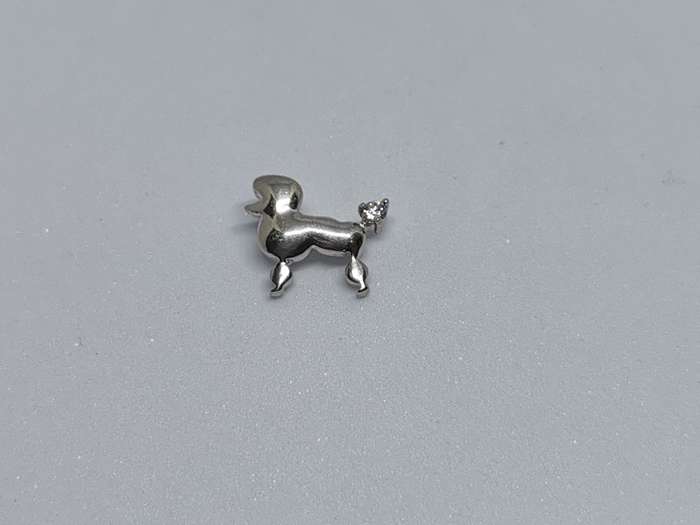 Silver Poodle Pendant