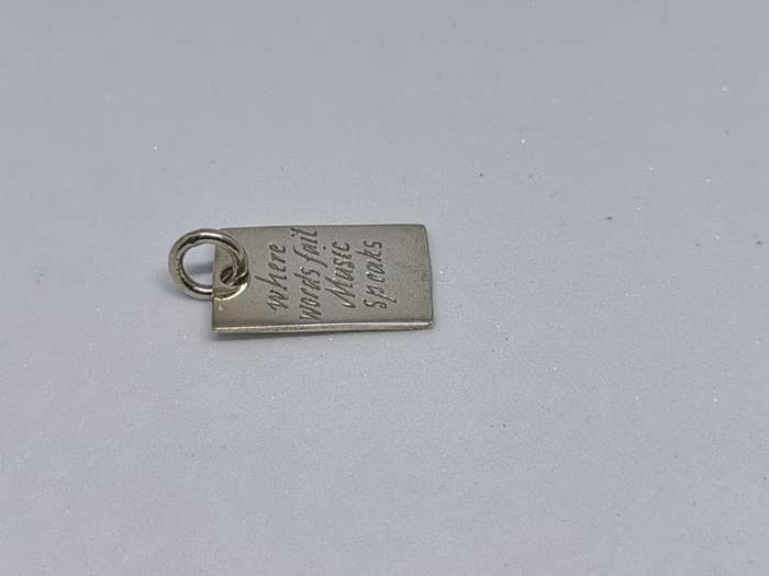 Silver Music Pendant