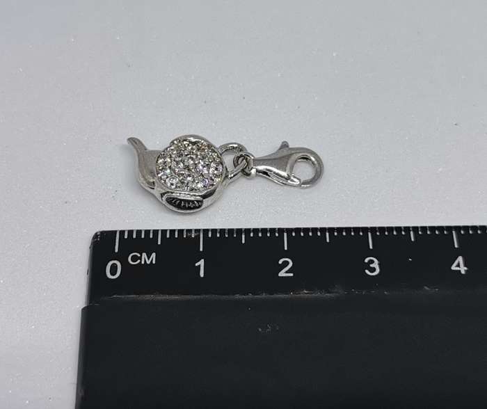 Silver Teapot Charm