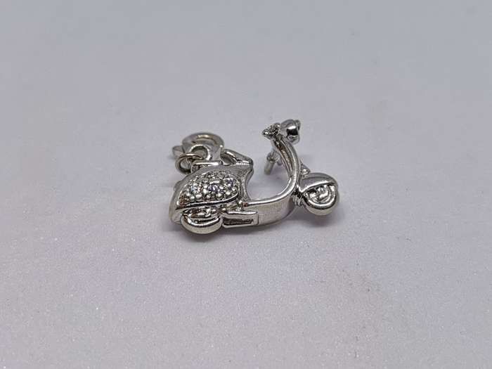 Silver Scooter Charm