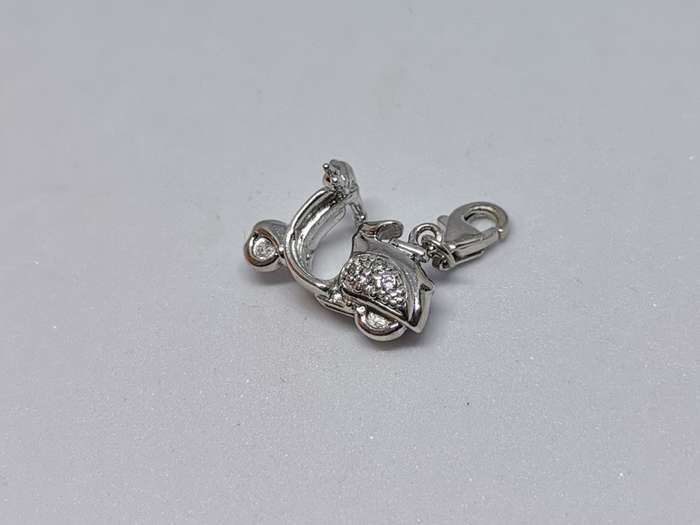 Silver Scooter Charm