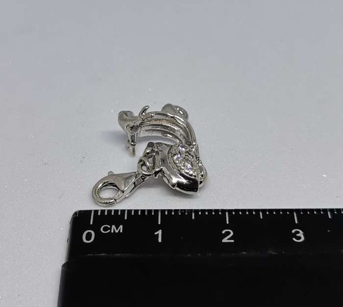 Silver Scooter Charm