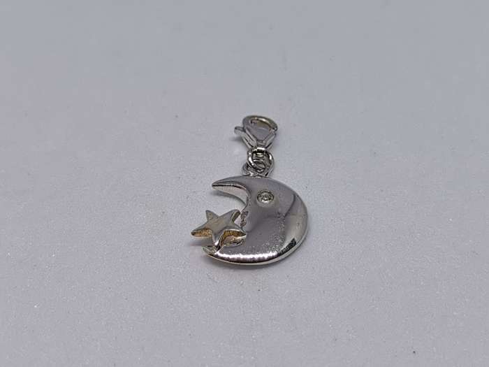 Silver Moon Charm