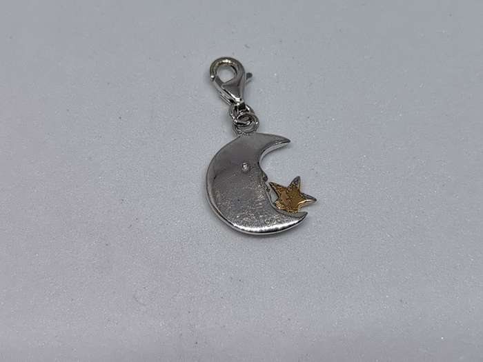 Silver Moon Charm