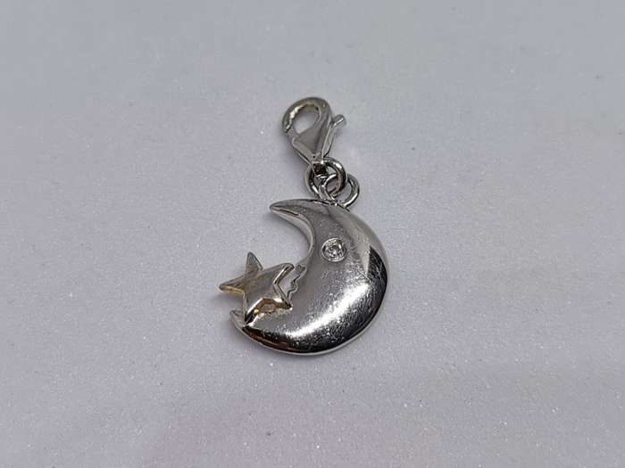 Silver Moon Charm
