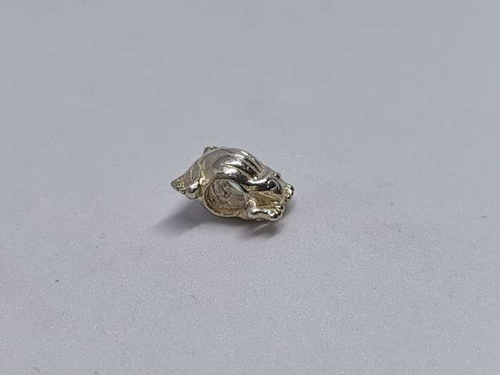 Silver Frog Charm
