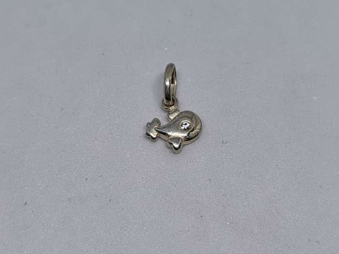 Silver Whale Charm