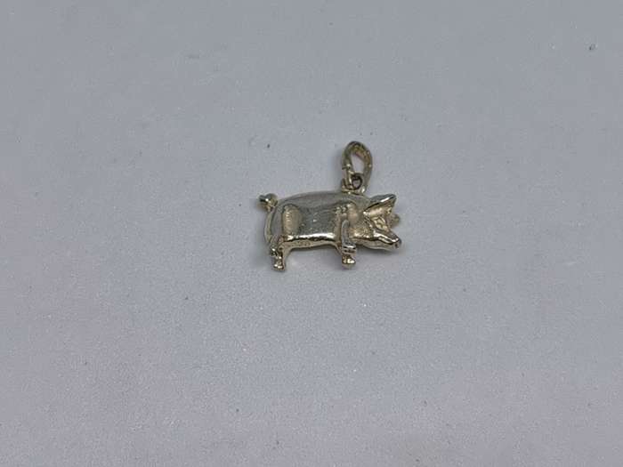 Silver Pig Pendant