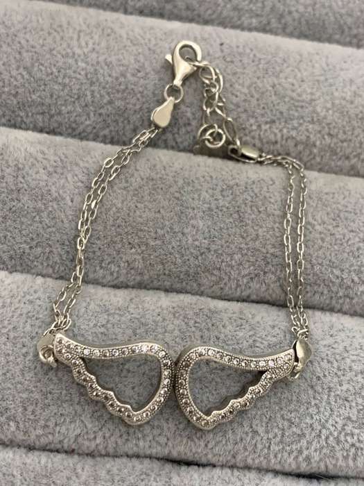 Silver Angel Wings Bracelet