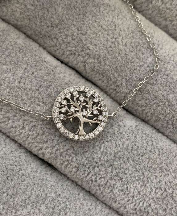 Silver Family Tree Bracelet