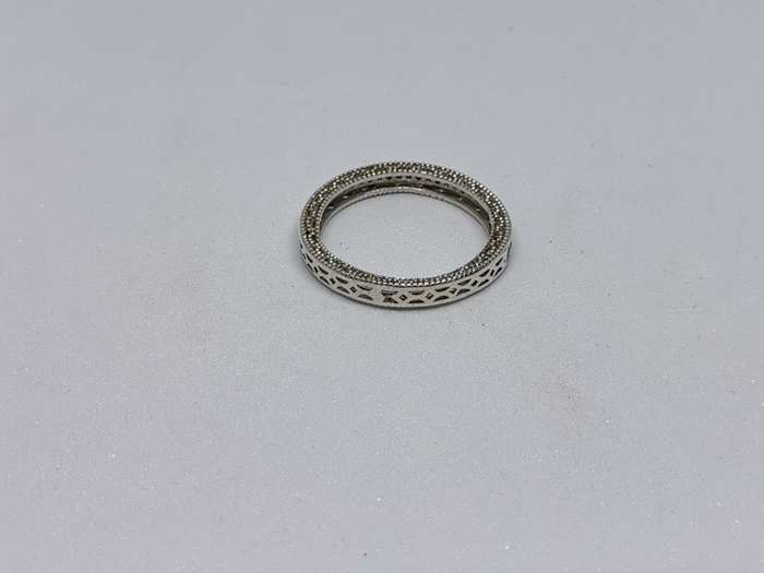 Detailed Silver Ring