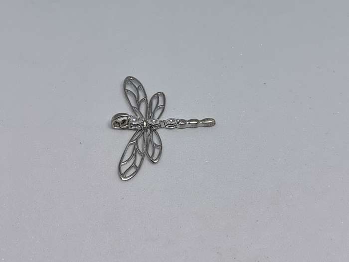 Silver Dragonfly Pendant