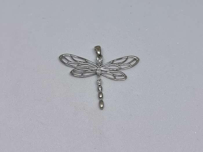 Silver Dragonfly Pendant