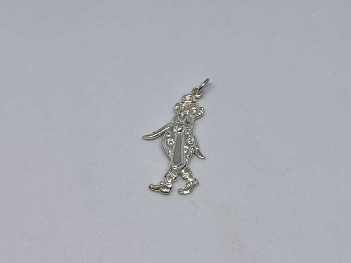 Silver Dangling Clown Pendant
