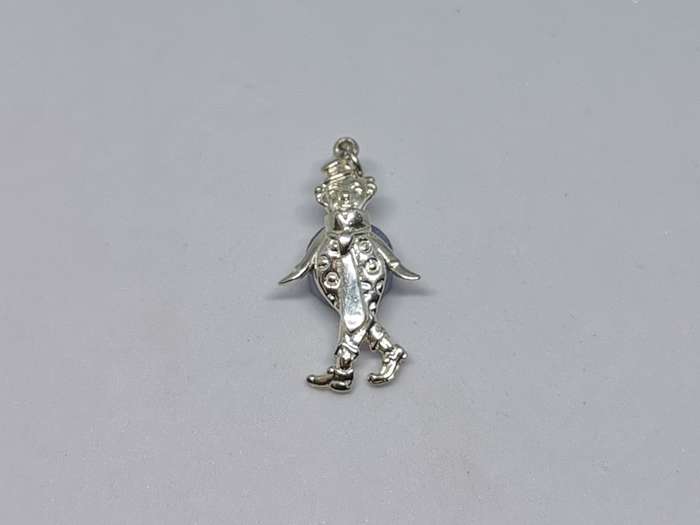 Silver Dangling Clown Pendant
