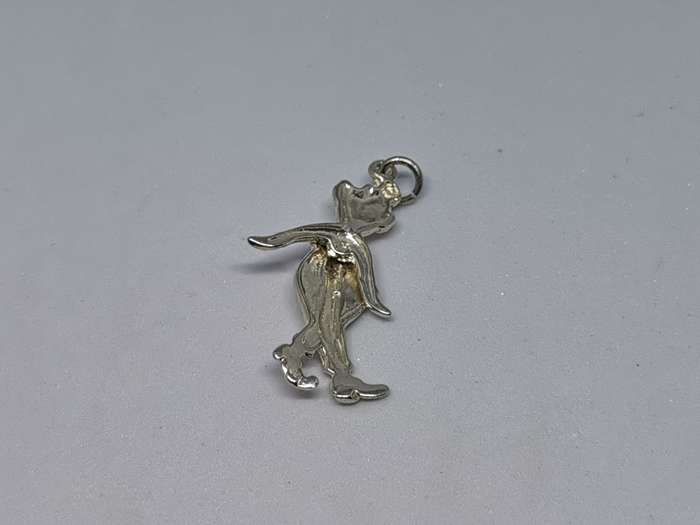 Silver Dangling Clown Pendant