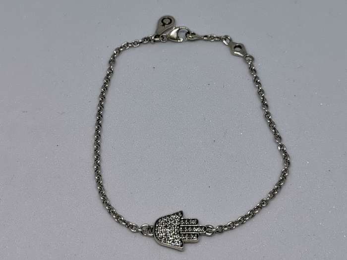 Silver Hamsa Bracelet
