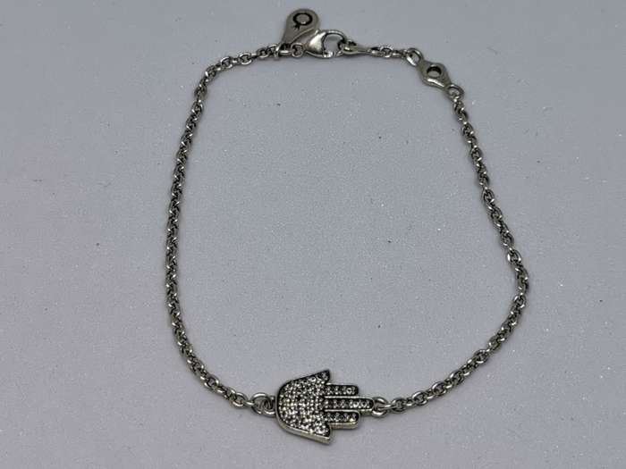 Silver Hamsa Bracelet