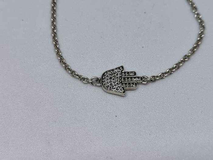 Silver Hamsa Bracelet