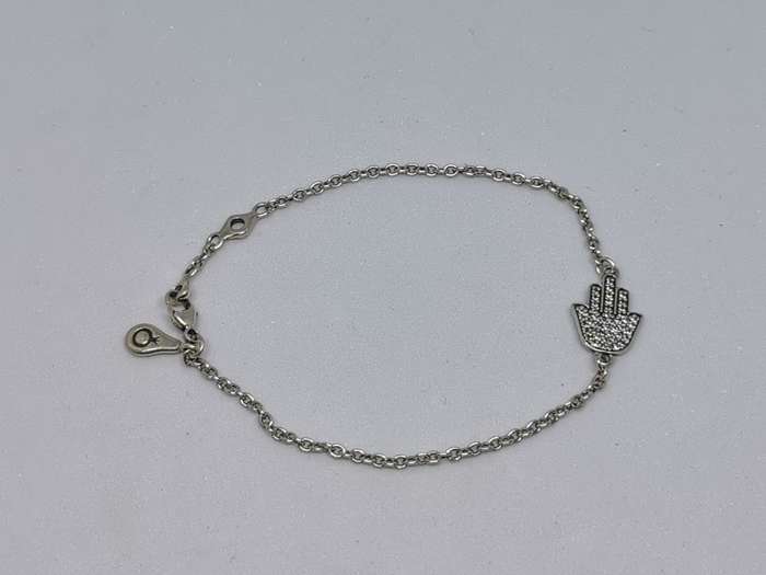 Silver Hamsa Bracelet